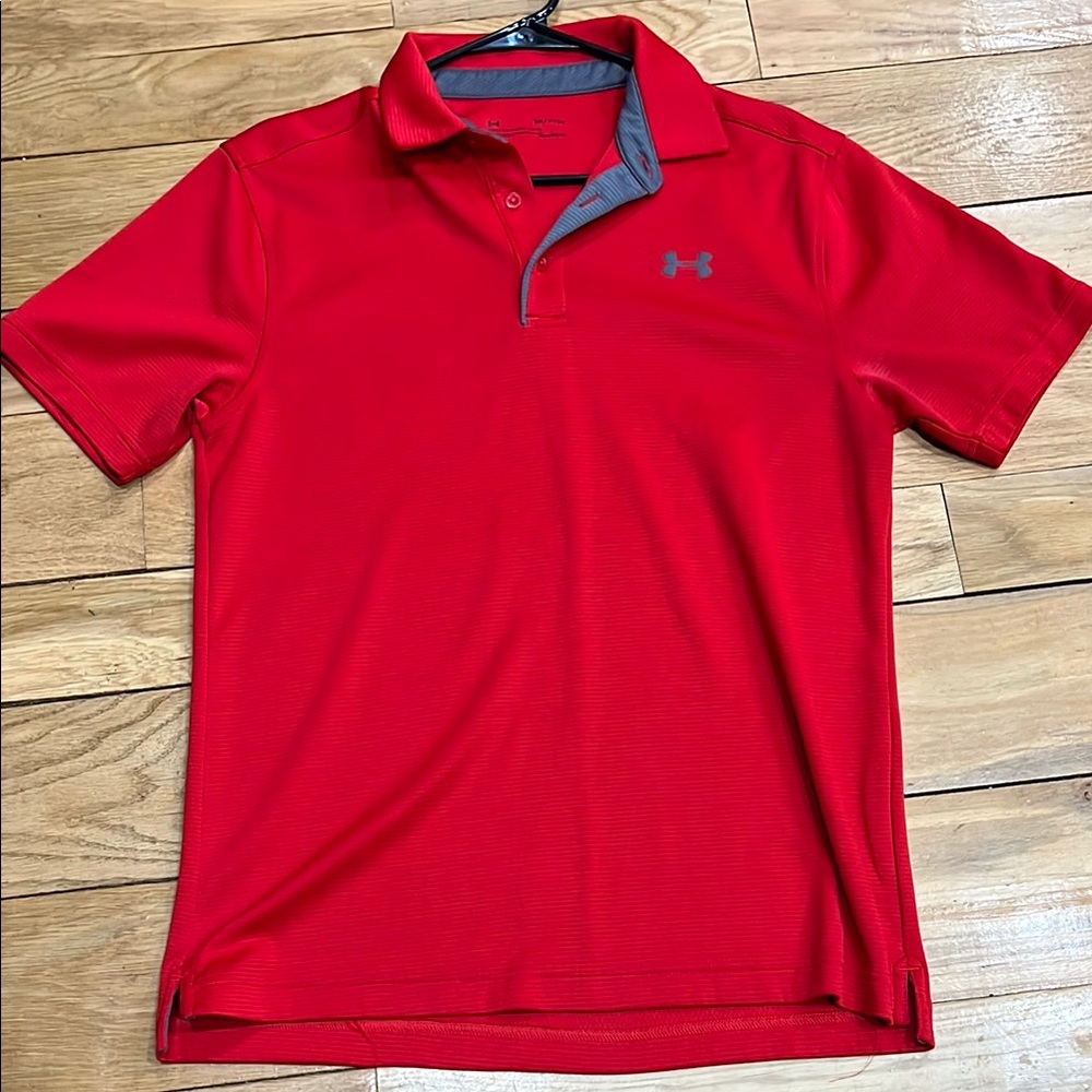 Under Armour Red Performance Polo Shirt